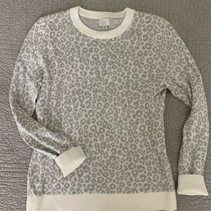 Neutral Cheetah Pullover Sweater